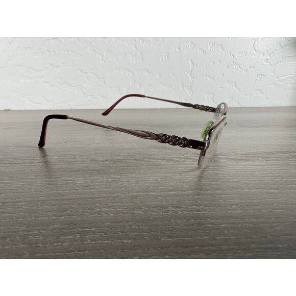 Saki Japan Handmade Eyeglass Frames MOD 318 Rose Gold 51-17-135 Semi Rimless - Picture 1 of 7
